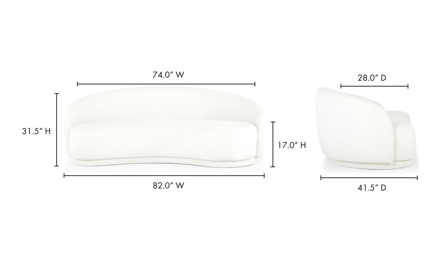 Excelsior Sofa White