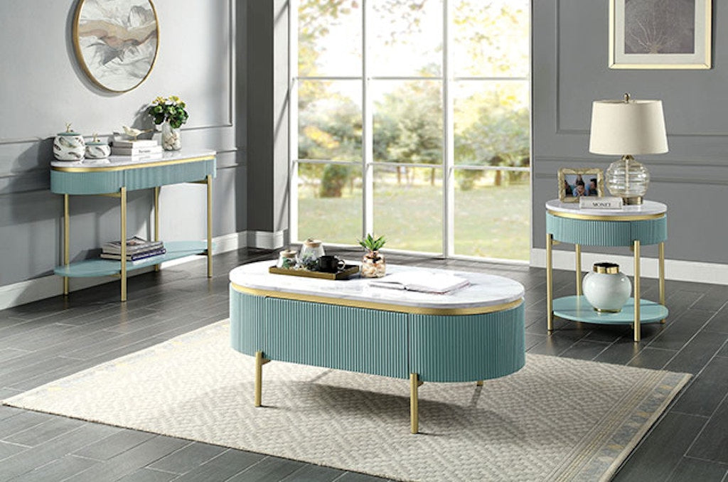 Koblenz Teal Occasional Collection