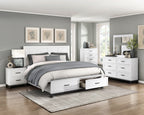 Garretson White Bedroom Collection, 63.5" W