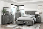 Garretson Grey Bedroom Collection, 63.5" W