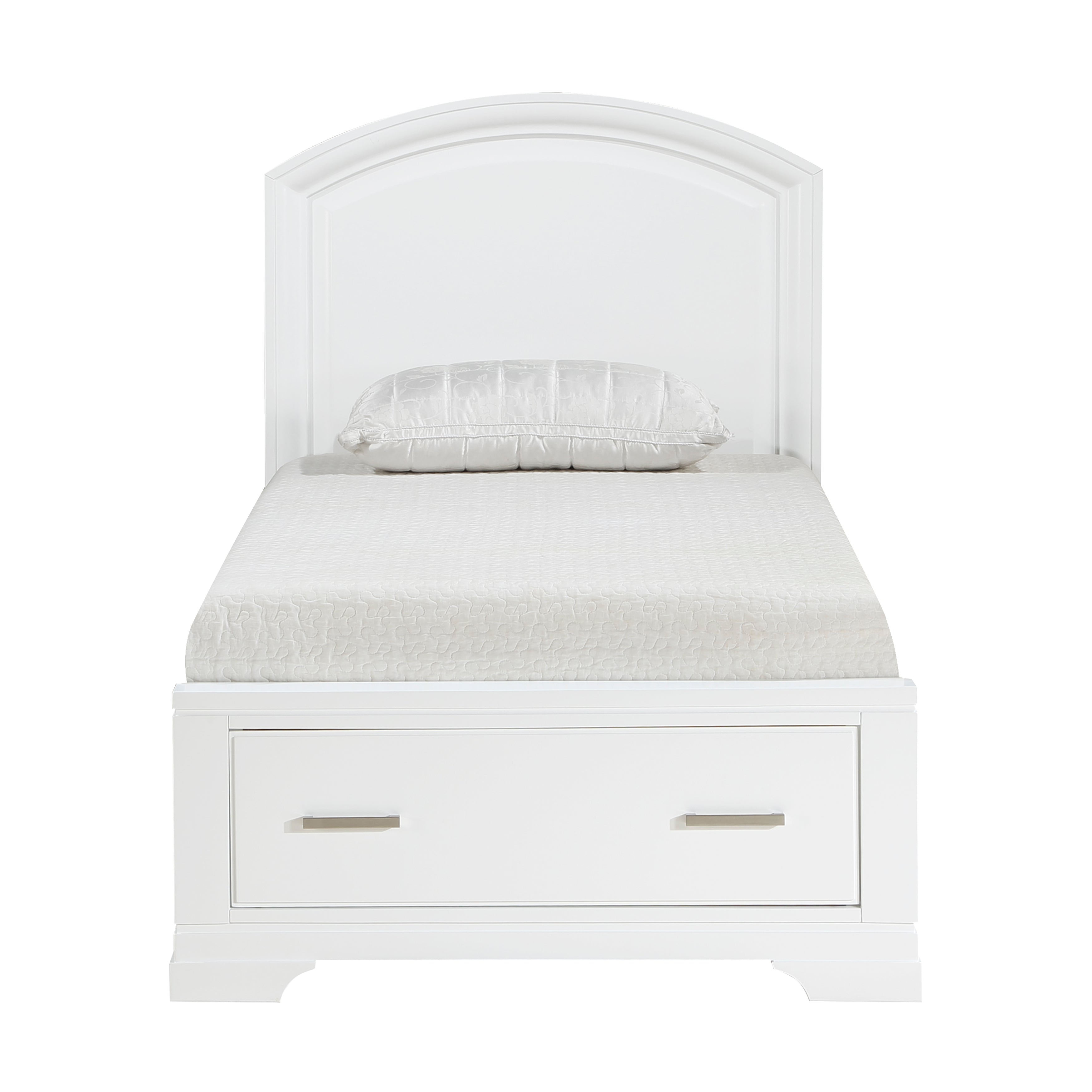 Hudson White Bedroom Collection, 63.5" W