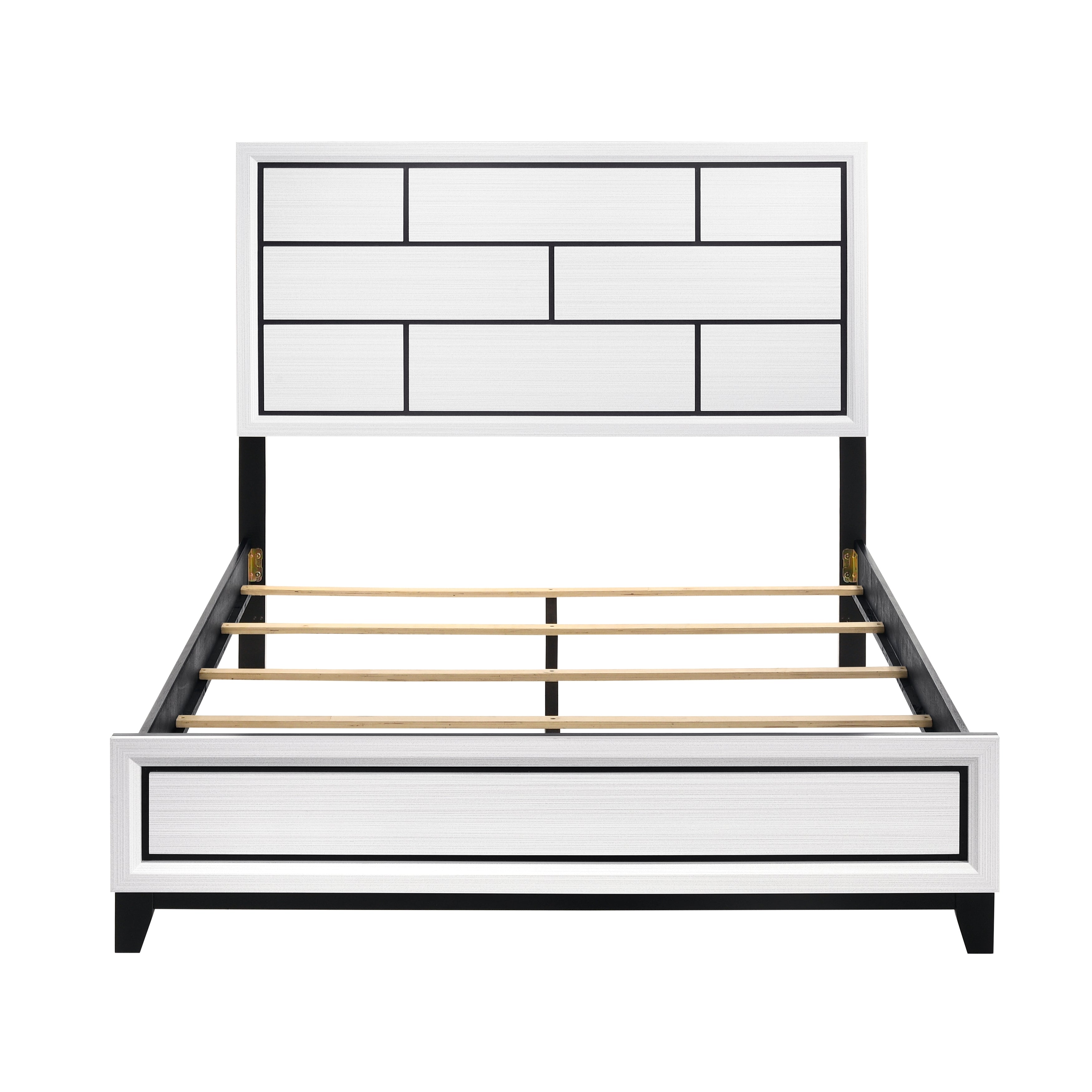 Davi White Bed, 63.5 in L