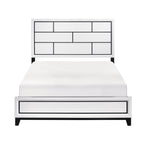 Davi White Bed, 63.5 in L