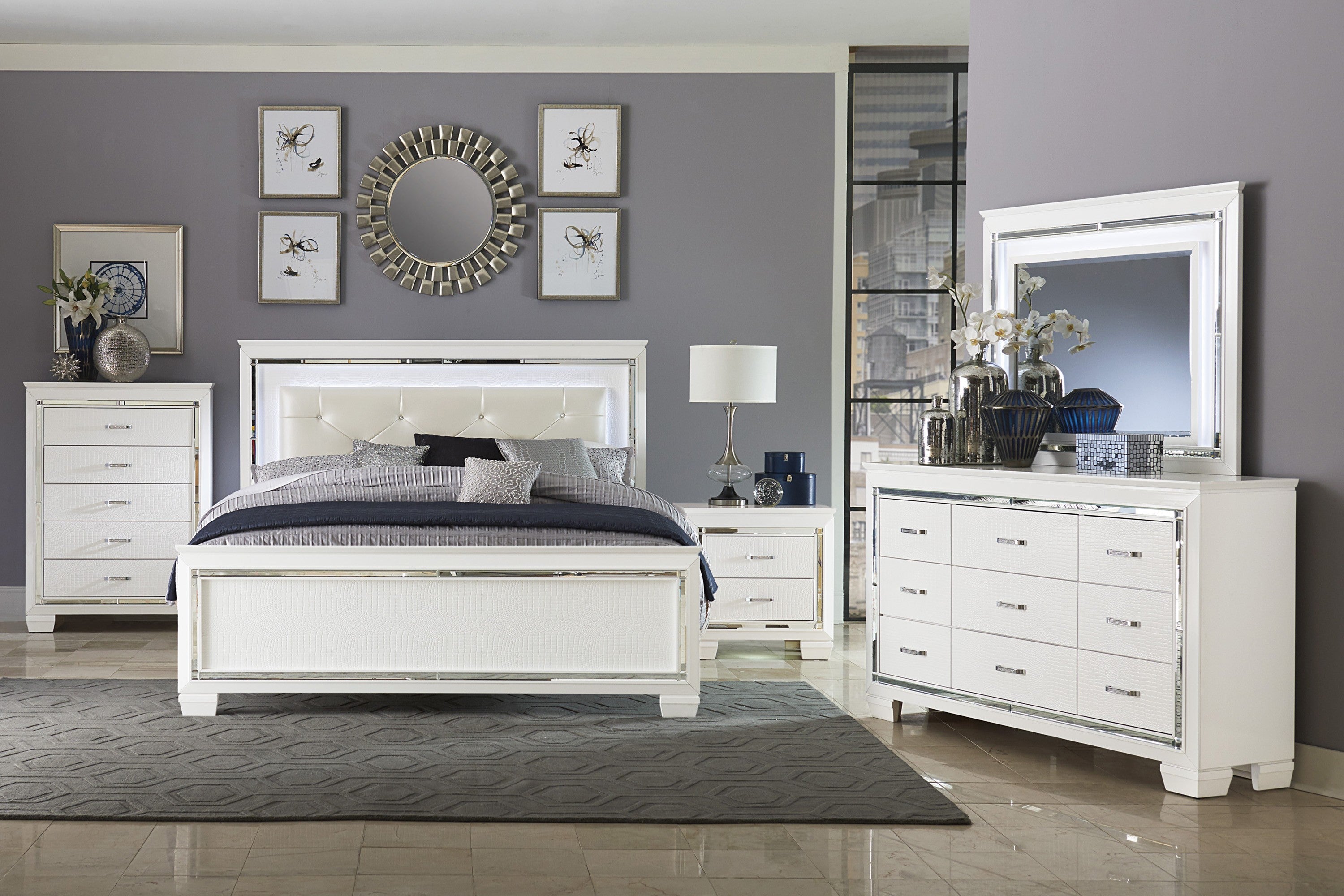 Allura Bedroom Collection, 64" W
