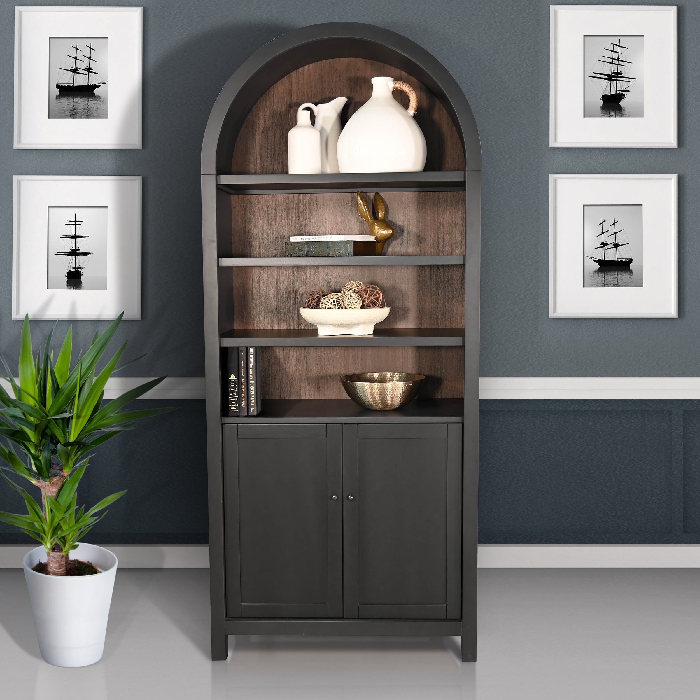 Rome Arch Display Cabinet Collection, 36" W