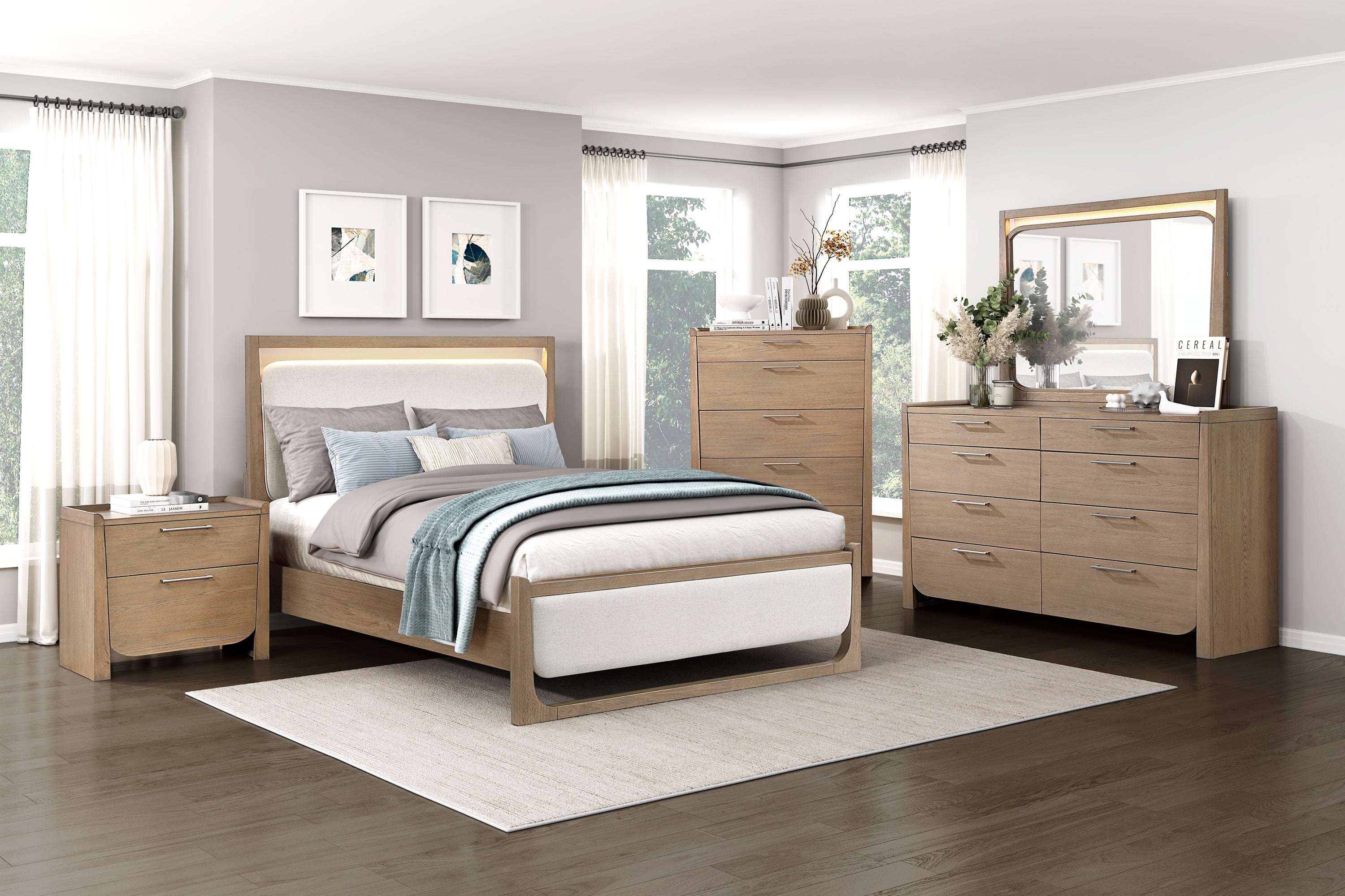Riley Bedroom Collection, 63.5" W