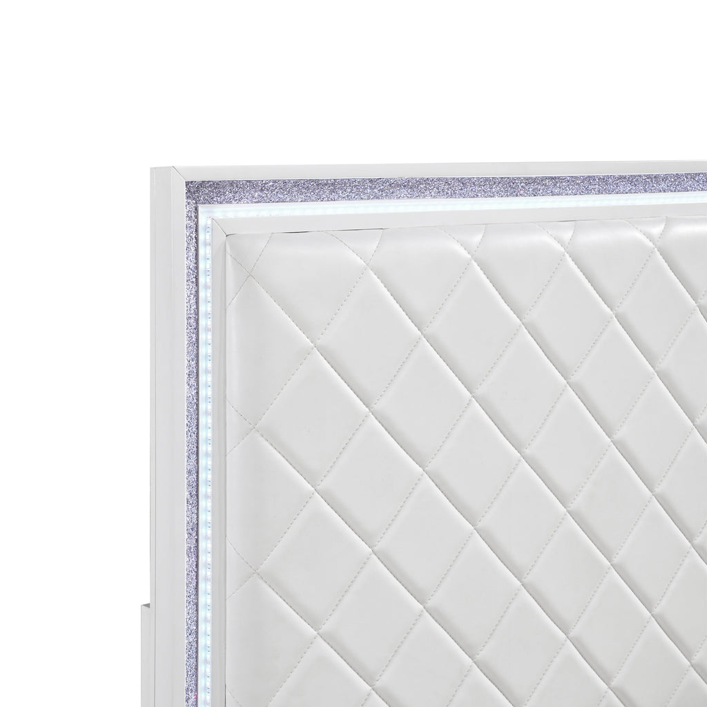 2390 Multi Color LED Bedroom Collection, 64.5" W