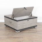 Alpine Grey Lift Top Storage Coffee Table, 35" W