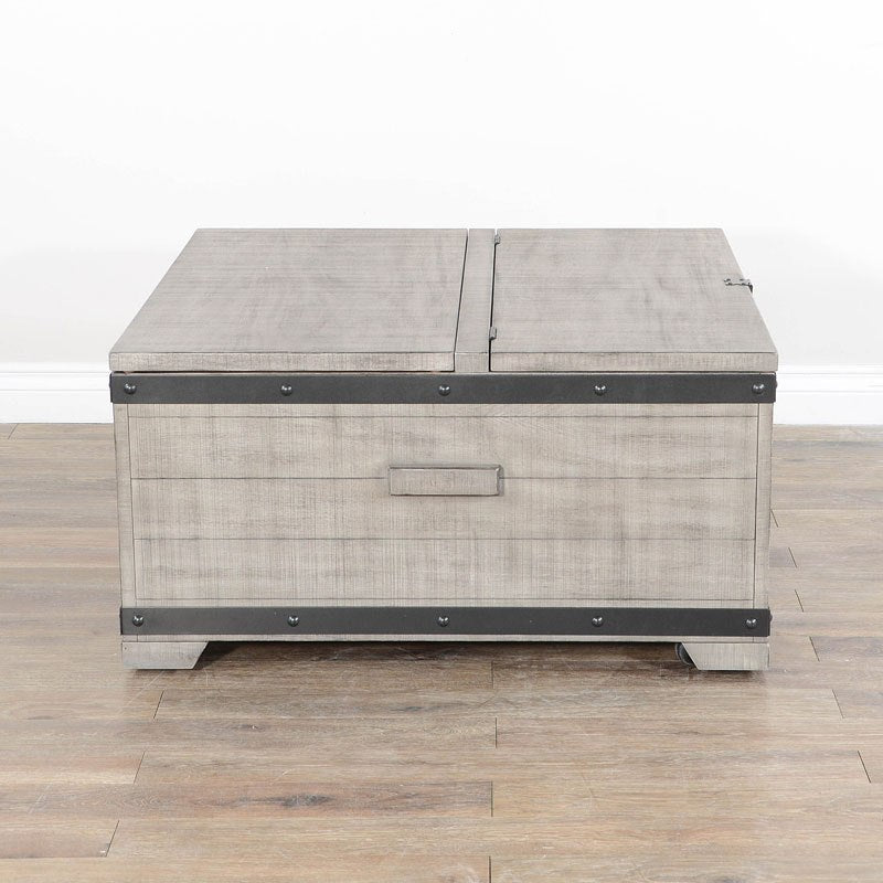 Alpine Grey Lift-Top Storage Coffee Table