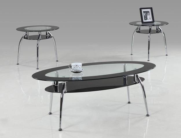 Mila 3 Pc. Occasional Set, Black Finish