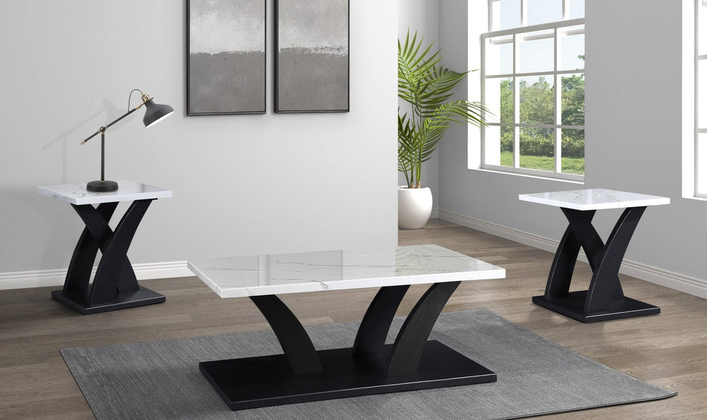 Zion 3 Pc. Occasional Set, White Finish