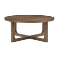 Blake Round Occasional Collection, Brown Finish