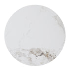 Greer Round Occasional Collection, Brown Finish