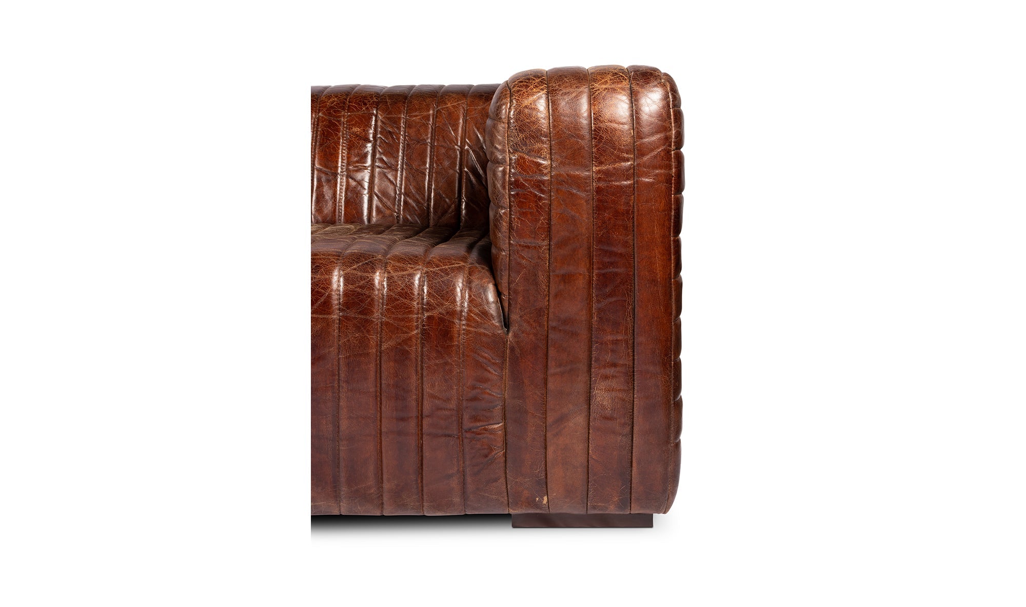 Castle Sofa Dark Brown, 95.0" W