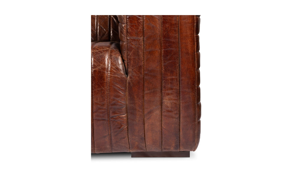 Castle Sofa Dark Brown, 95.0" W