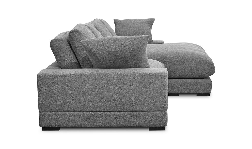 Plunge Sectional Grey, 106.0" W