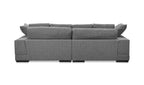 Plunge Sectional Grey, 106.0" W