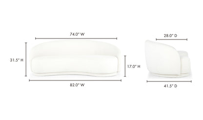 Excelsior Sofa White