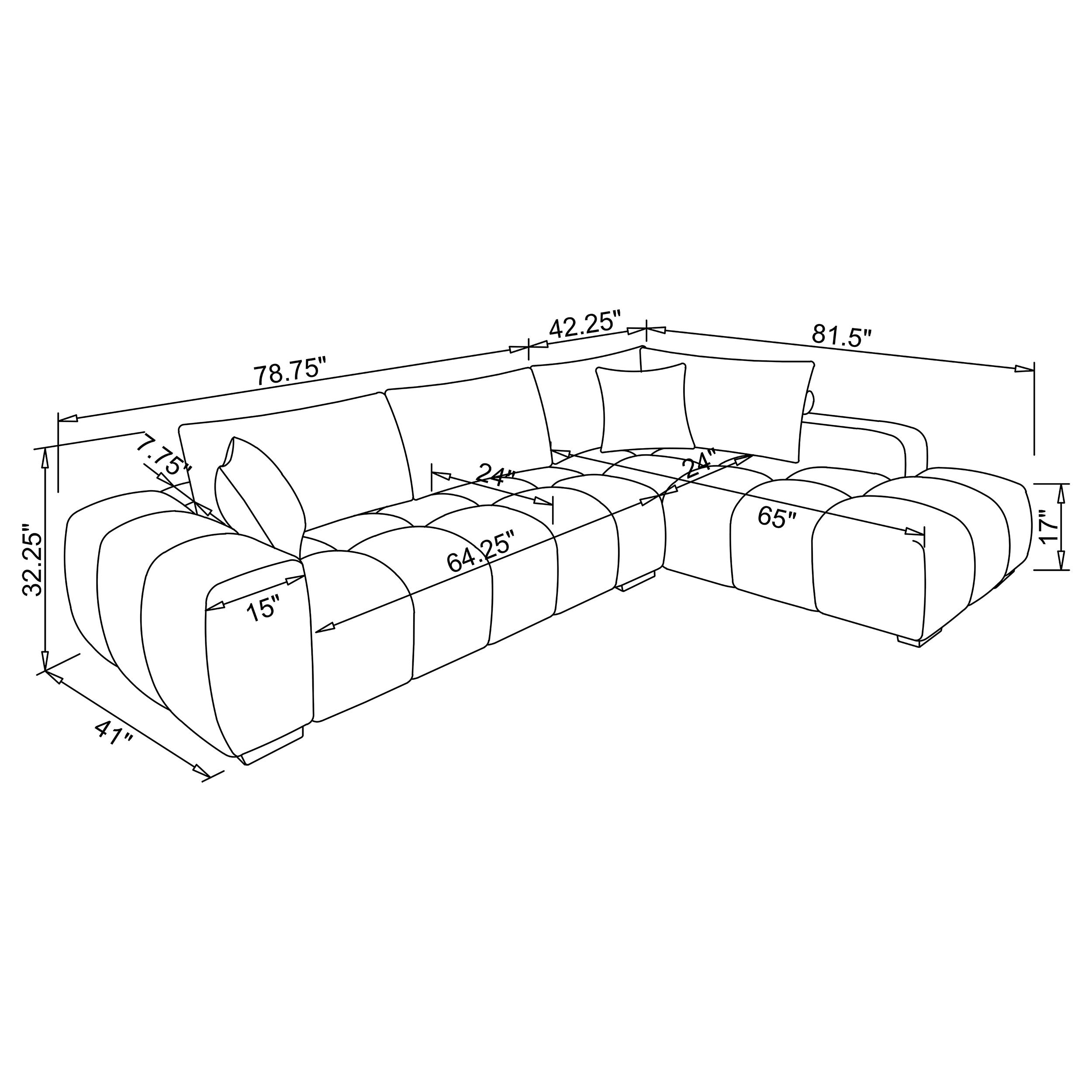 Camacho Sectional Collection, 40" W