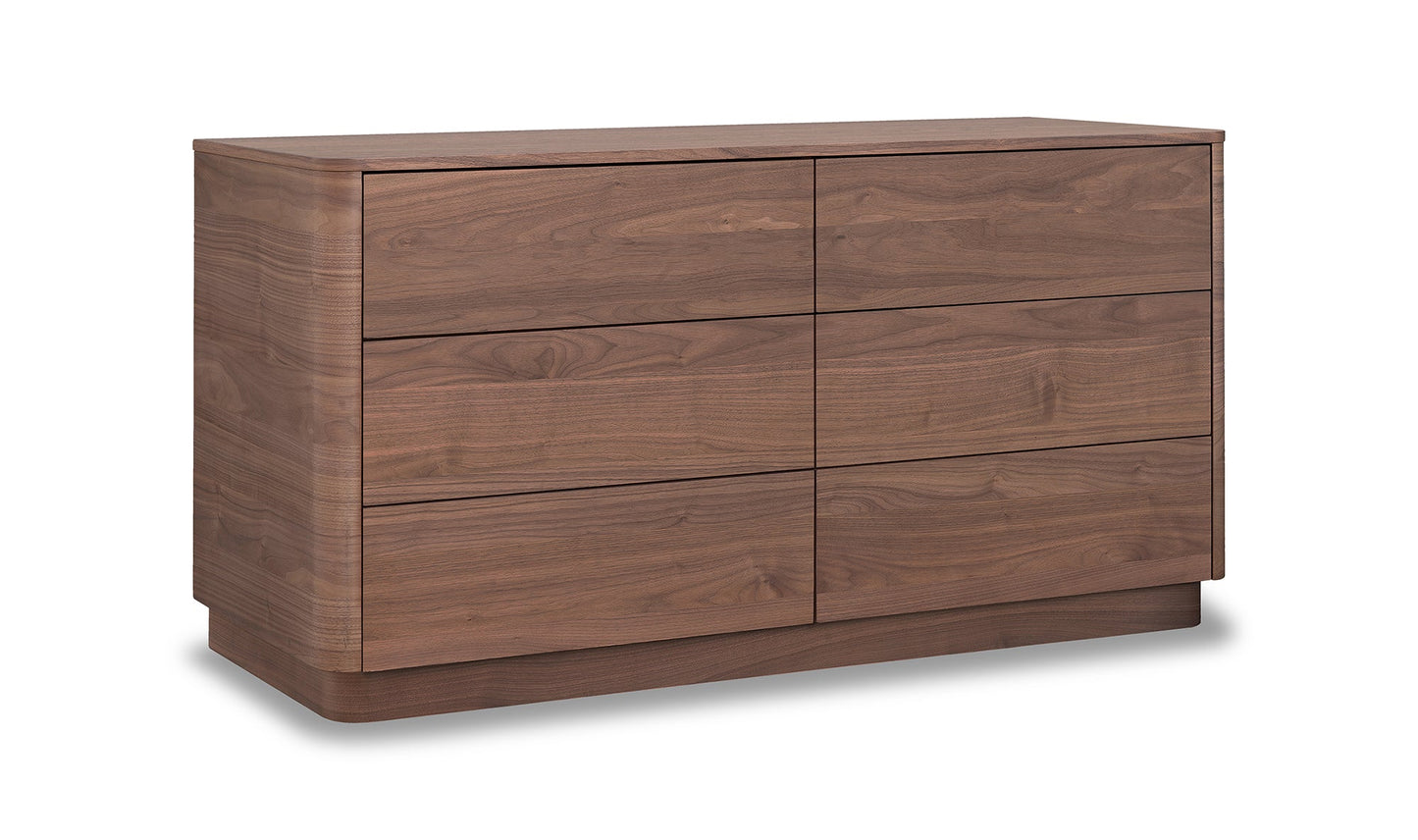 Round Off Walnut Bedroom Collection