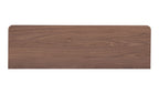 Round Off Walnut Bedroom Collection, 64.0" W