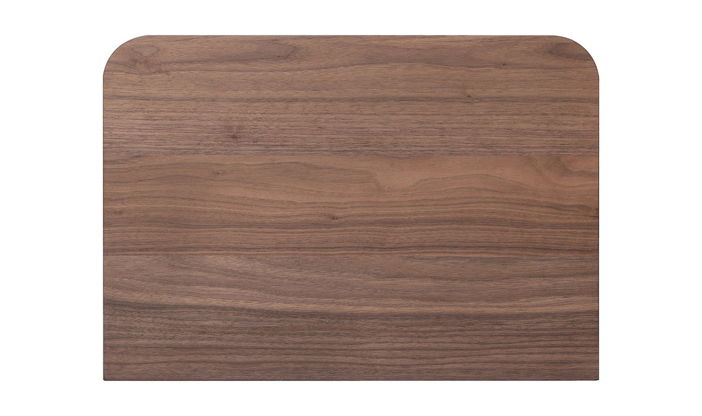 Round Off Walnut Bedroom Collection, 64.0" W