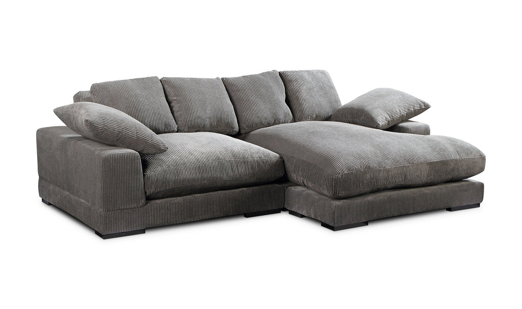 Plunge Sectional Dark Grey, 106.0" W