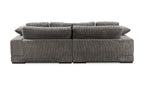 Plunge Sectional Dark Grey, 106.0" W