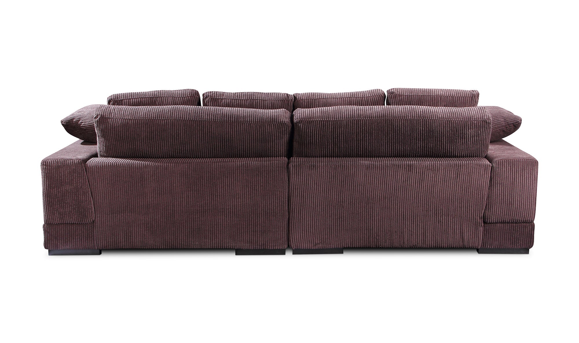 Plunge Sectional Dark Brown, 106.0" W