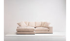 Plunge Sectional Cappuccino, 106.0" W