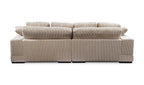 Plunge Sectional Cappuccino, 106.0" W