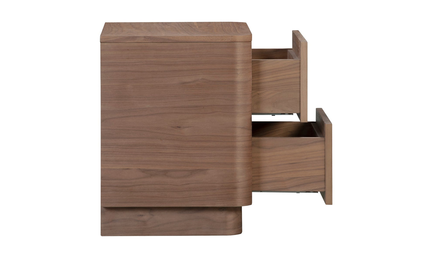 Round Off Walnut Bedroom Collection