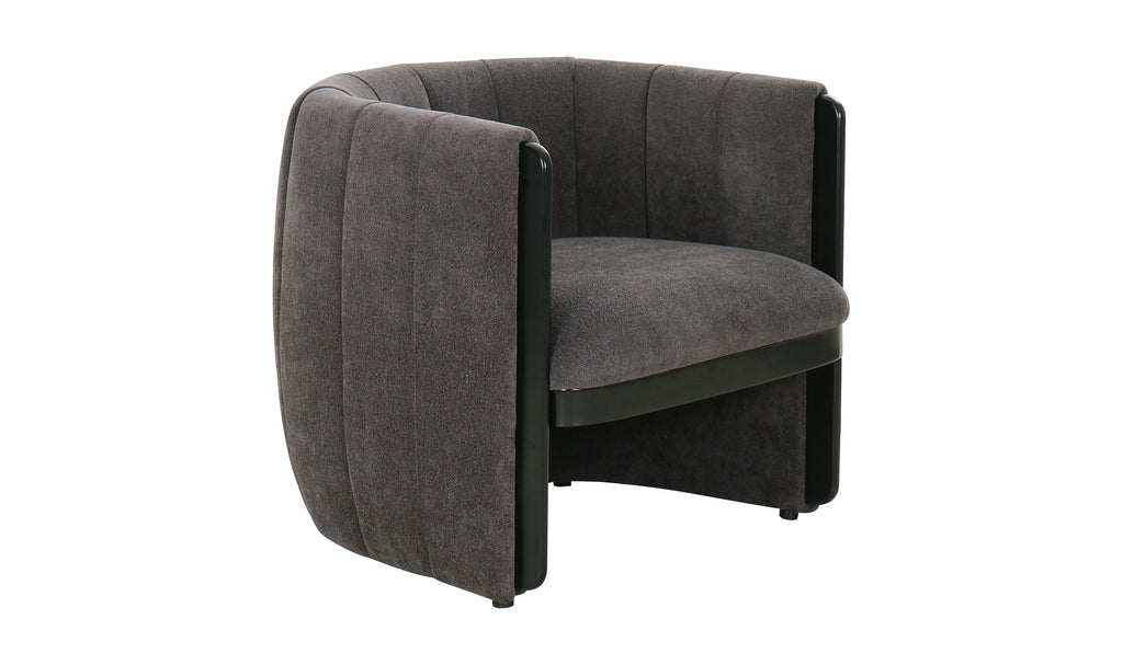 Francis Dark Grey Accent Chair, 32.25" W