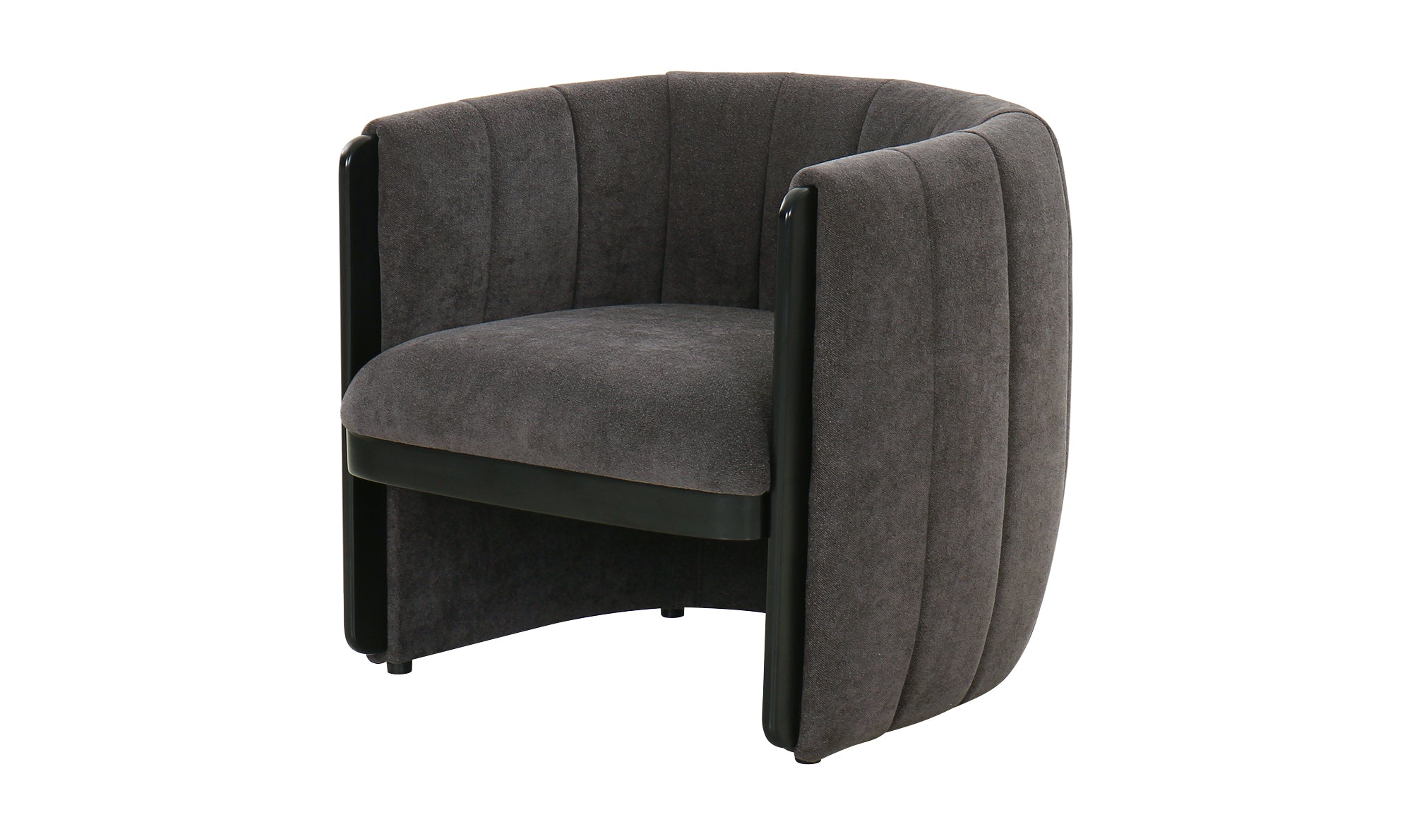 Francis Dark Grey Accent Chair, 32.25" W