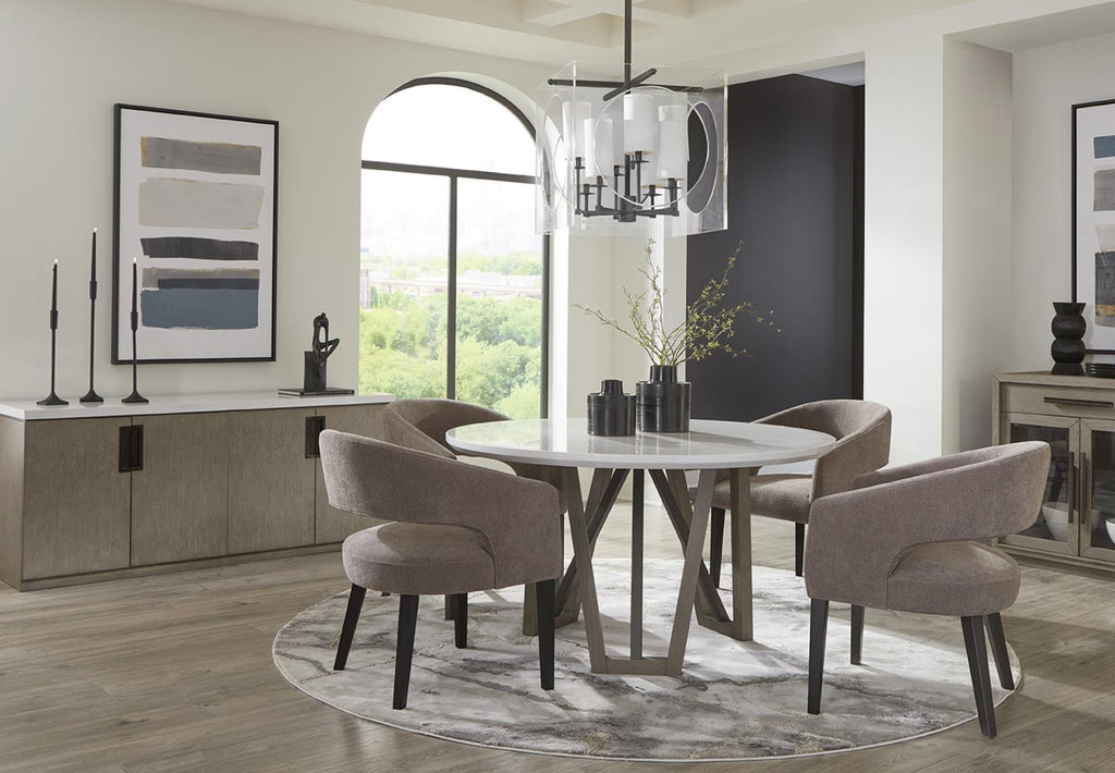 Pure Modern Round Dining Collection, 25" W