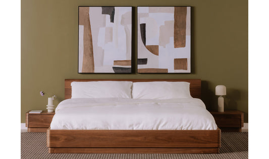 Round Off Walnut Bedroom Collection