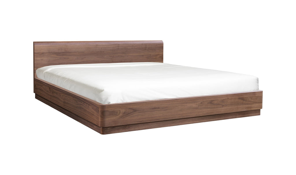 Round Off Walnut Bedroom Collection, 64.0" W