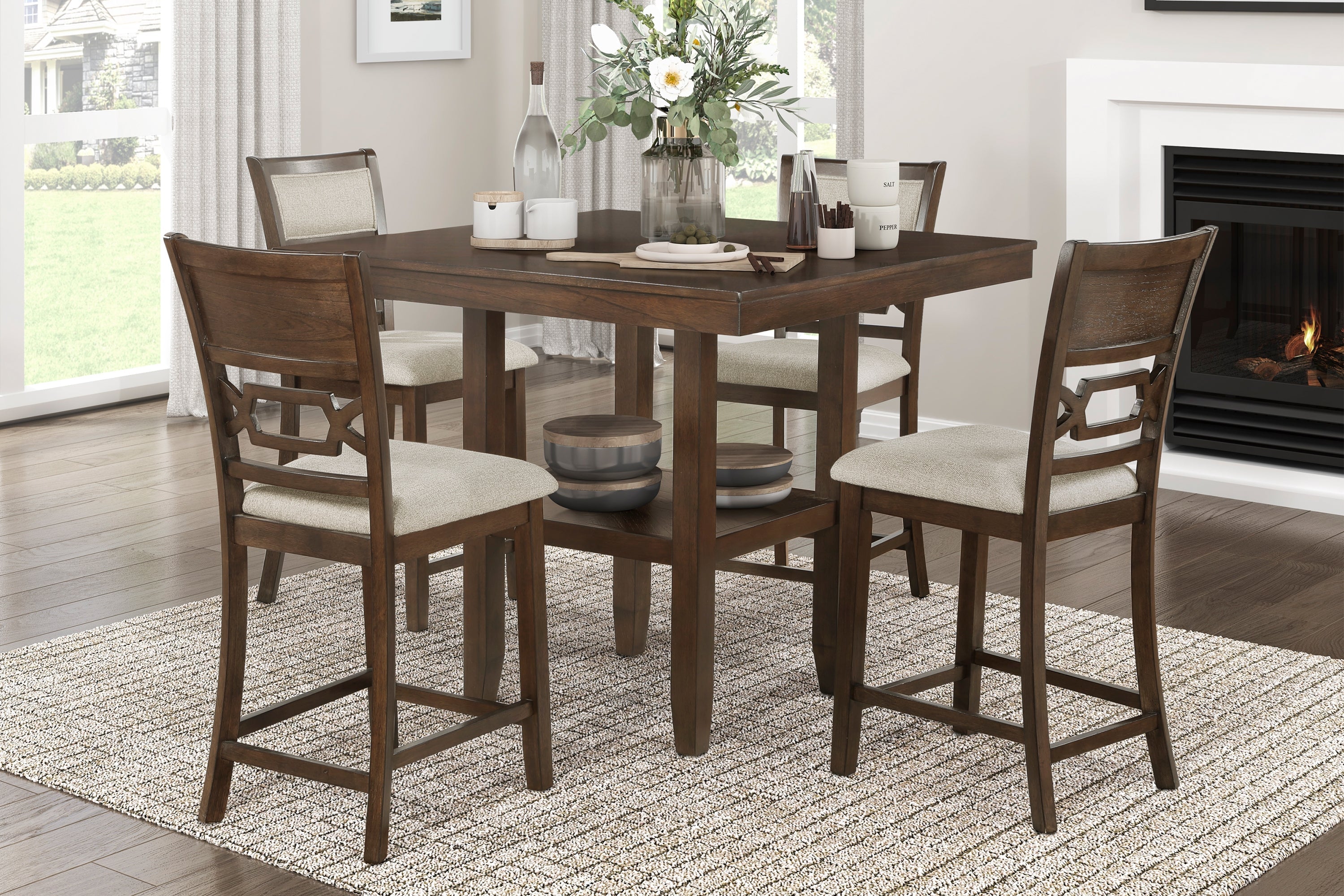 Hutchinson 5 Pc. Counter Height Dining Set, 42" W