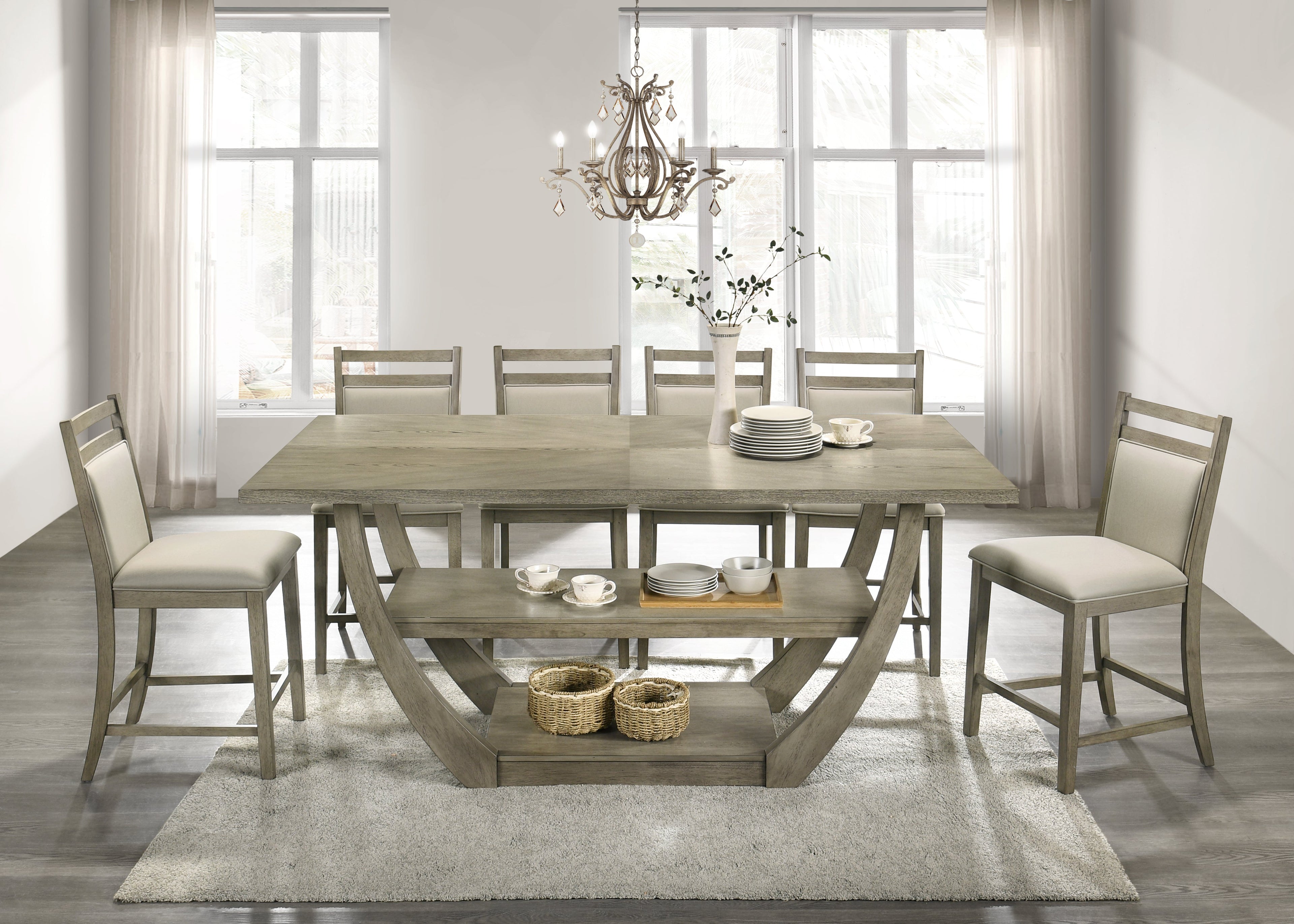 Nova Counter Height Dining Room Collection, 70" W