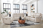 Easton Zero Gravity Power Reclining Leather Living Room Collection, 86.25" W
