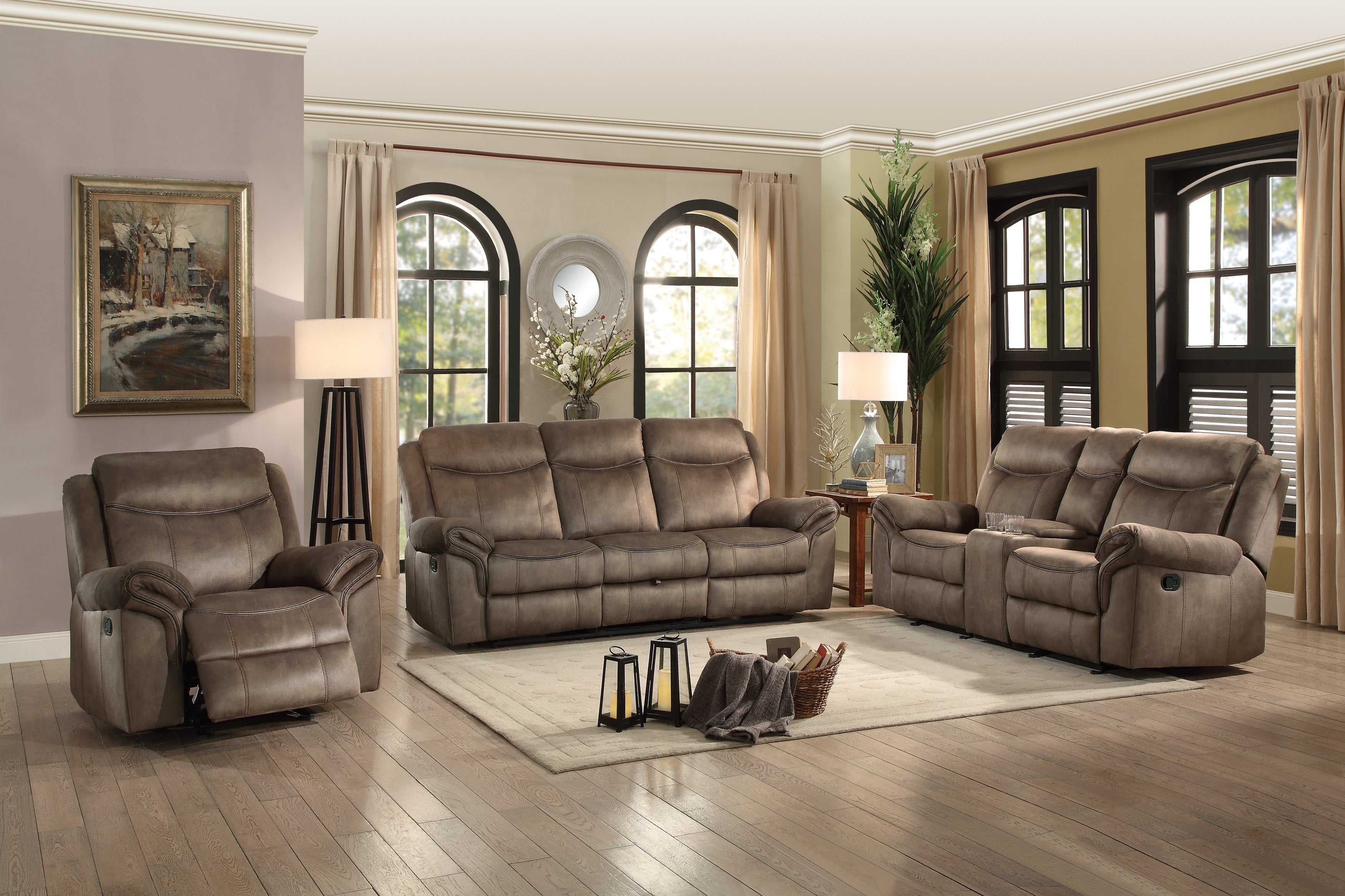 Aram Reclining Living Room Collection, 88.5" W