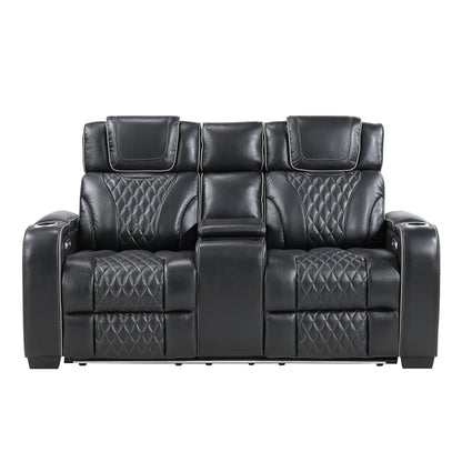 Apex Power Reclining Leather Living Room Collection