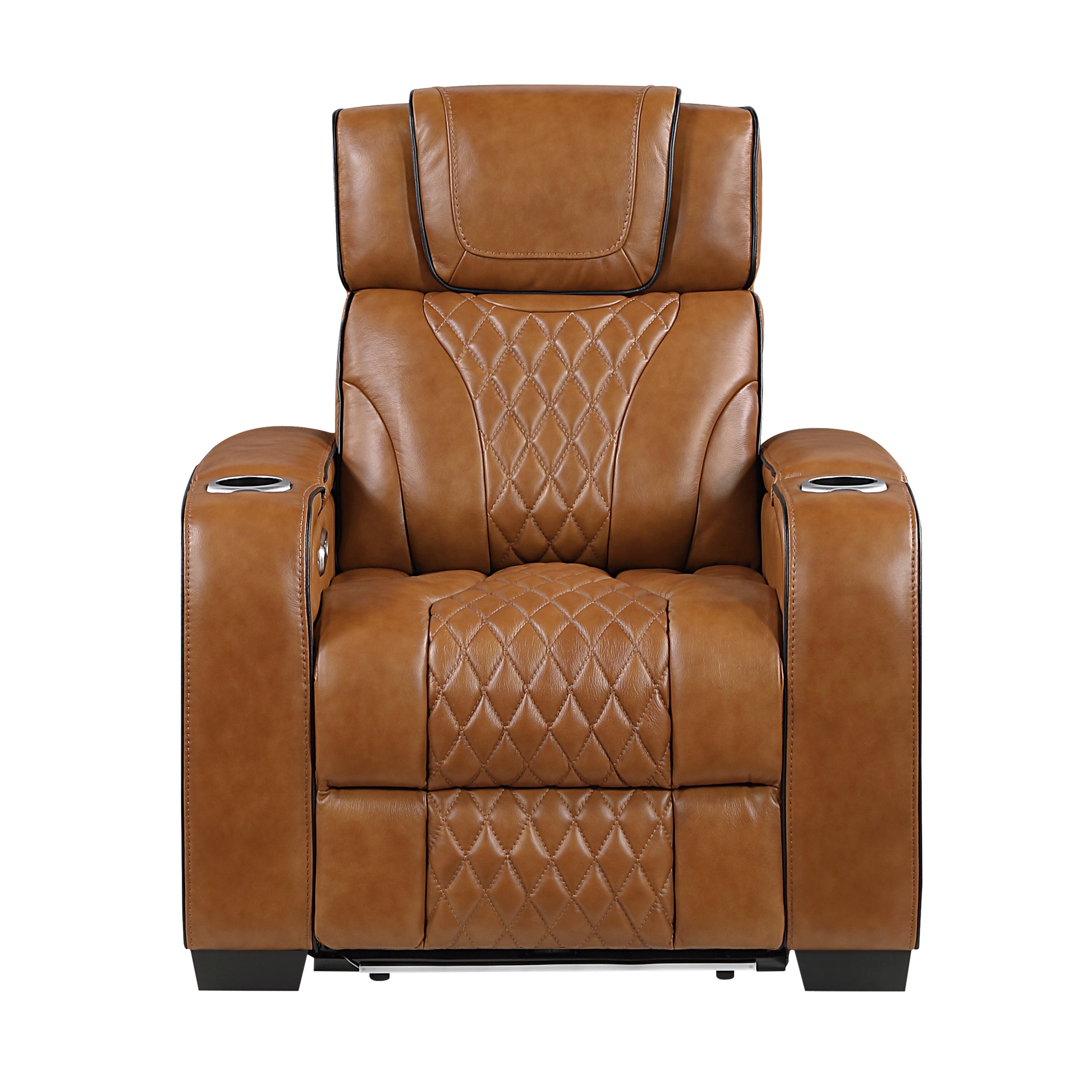 Apex Power Reclining Leather Living Room Collection, 84.5" W