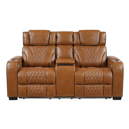 Apex Power Reclining Leather Living Room Collection