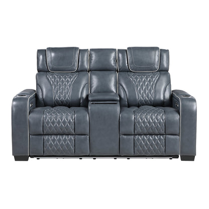 Apex Power Reclining Leather Living Room Collection
