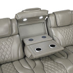 Apex Power Reclining Leather Living Room Collection, 84.5" W