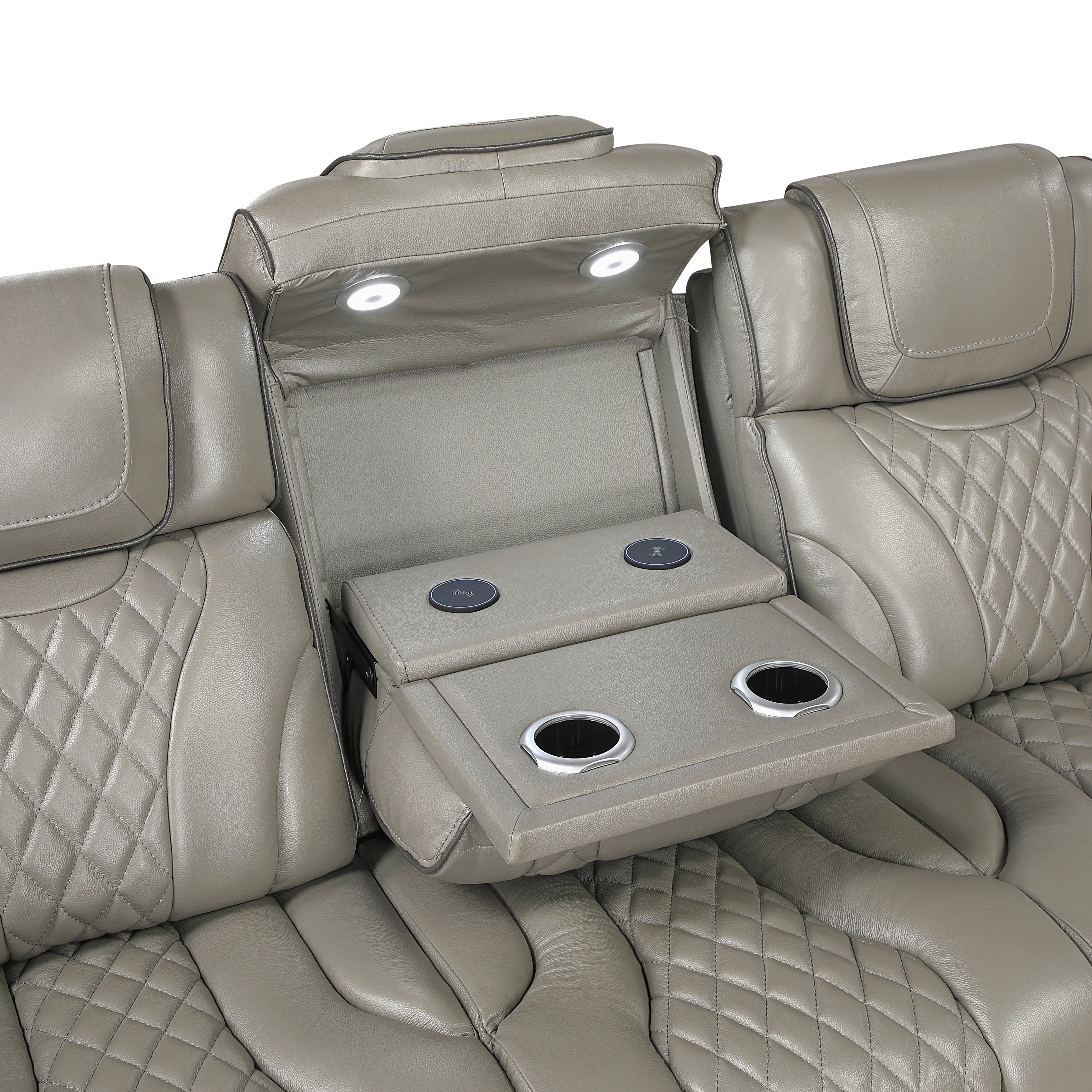 Apex Power Reclining Leather Living Room Collection, 84.5" W