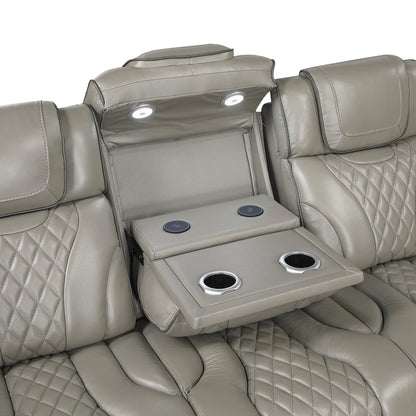 Apex Power Reclining Leather Living Room Collection