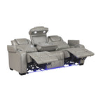 Apex Power Reclining Leather Living Room Collection, 84.5" W