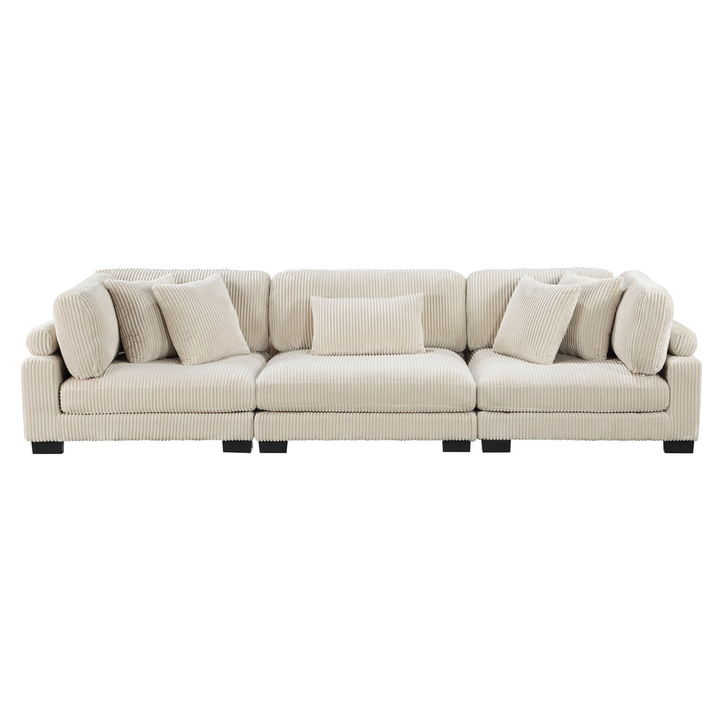 Traverse Beige Living Room Collection, 135" W